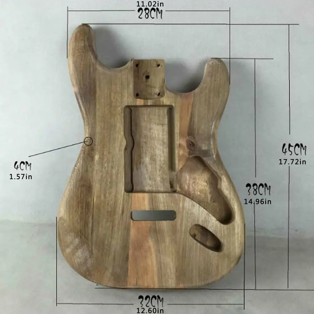 

2021 New Unfinished DIY ST TL Electric Guitar Solid Body Guitar Barrel Replacement Parts For Strato Tele Style Electric Guitars