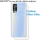 Ультратонкая Защитная пленка для экрана из углеродного волокна с защитой от отпечатков пальцев для vivo X51 5G  X50 Pro 6,56 