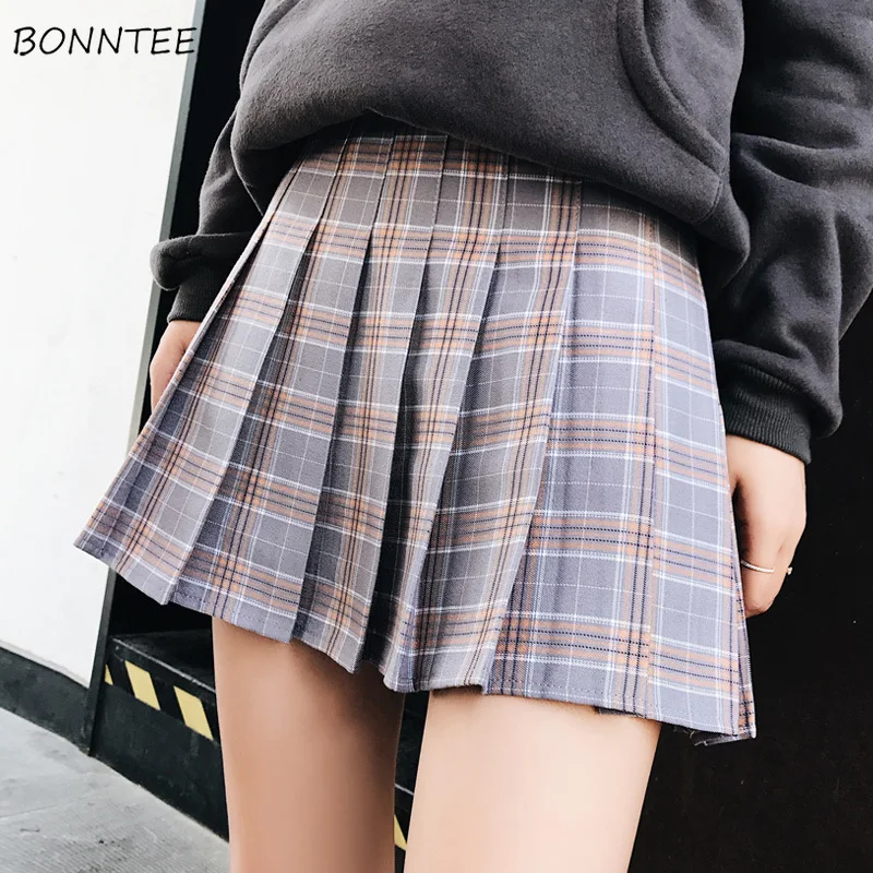 Юбка женская плиссированная с завышенной талией модная шикарная Милая