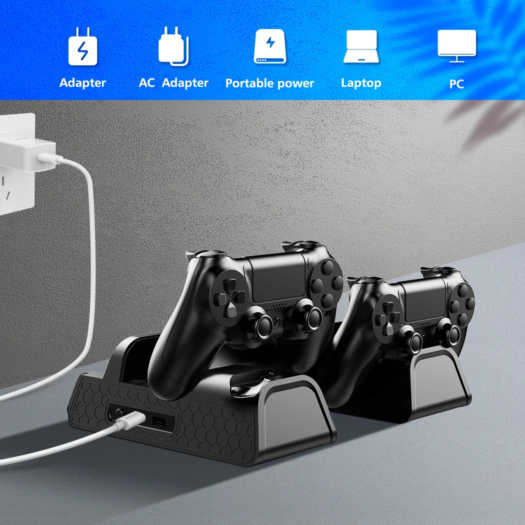 Вертикальная подставка для PS4/Pro/Slim с охлаждающим вентилятором зарядная станция