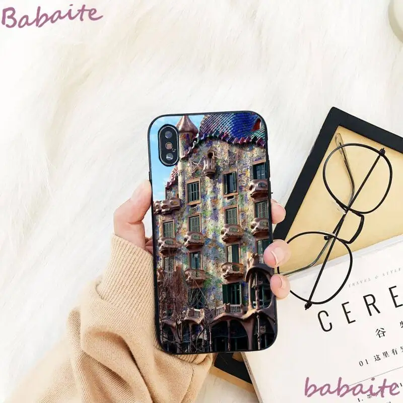 

Babaite Casa Batllo Barcelona Spain Phone Case For iPhone 8 7 6 6S Plus X XS MAX 5 5S SE XR 11 11pro promax 12 12Pro Promax