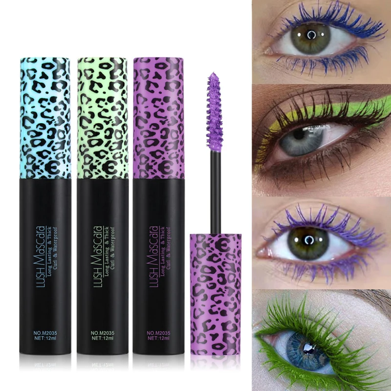 

3D Black Mascara Natural Slender Curly Waterproof Anti-Sweat Lash Mascara Quick Dry Long Lasting No Smudge Beauty Makeup TSLM1