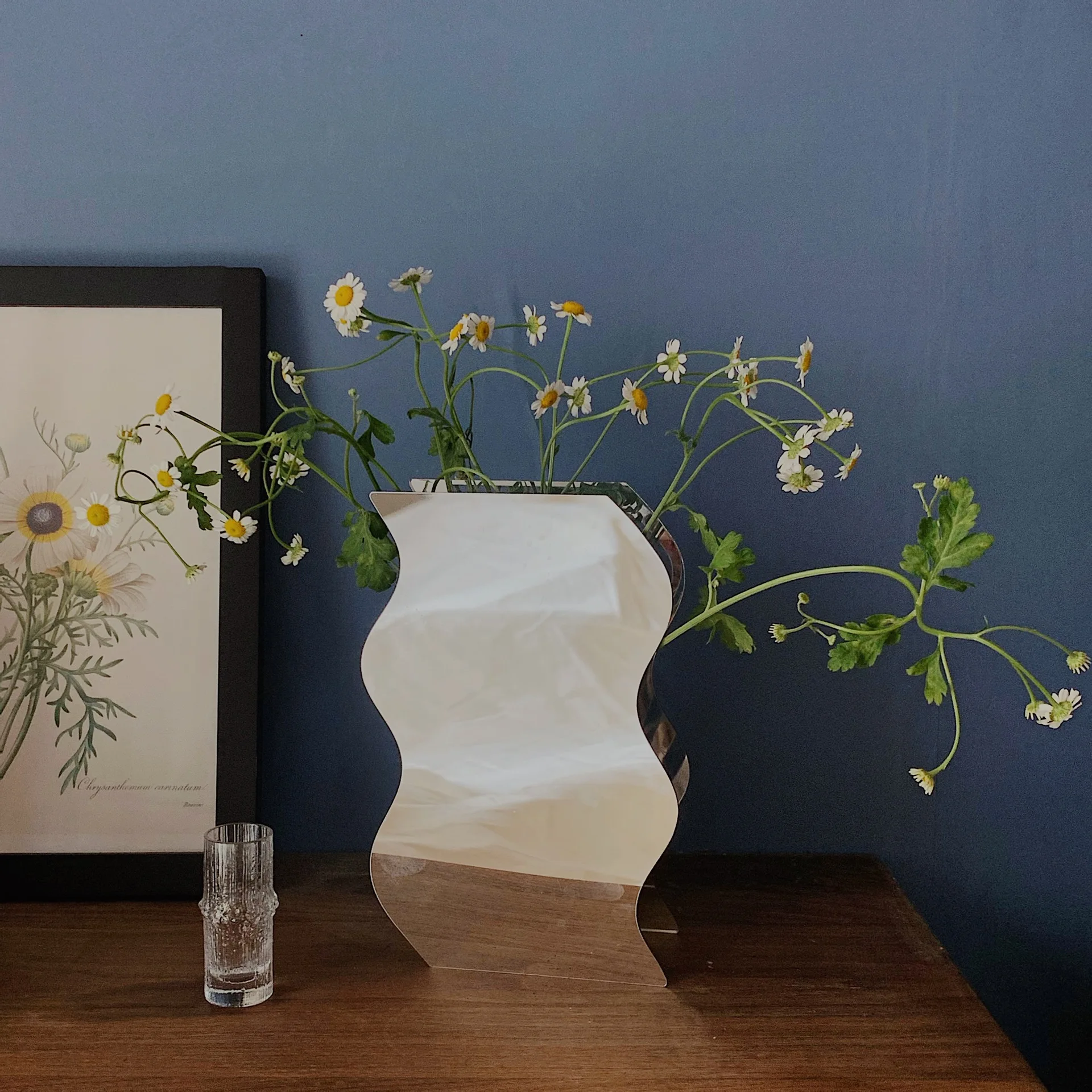 Космическое будущее Sci Fi зеркальная акриловая ваза креативные настольные вазы