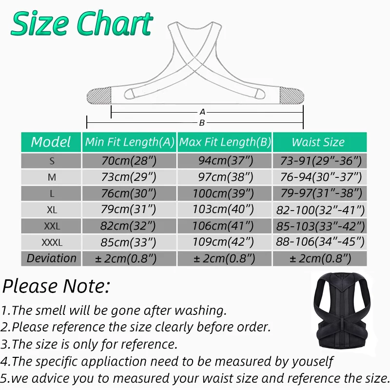 

Adjustable Posture Corrector Back Support Shoulder Back Brace Posture Correctionr Spine Corrector Health Postural Fixer Tape