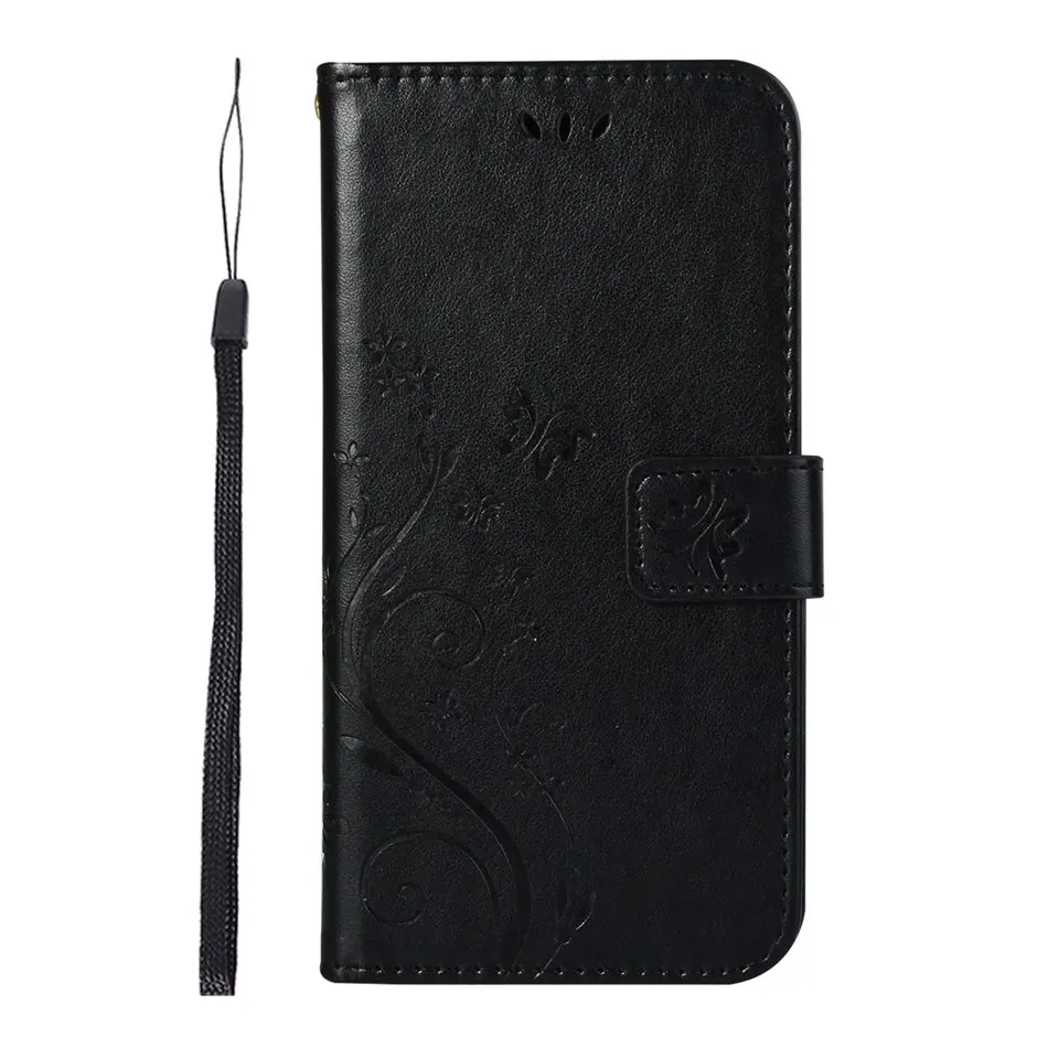 Black Однотонный флип-чехол для телефона huawei P8 P9 Lite Mini ретро кожаный чехол DP04Z - Цвет: Black