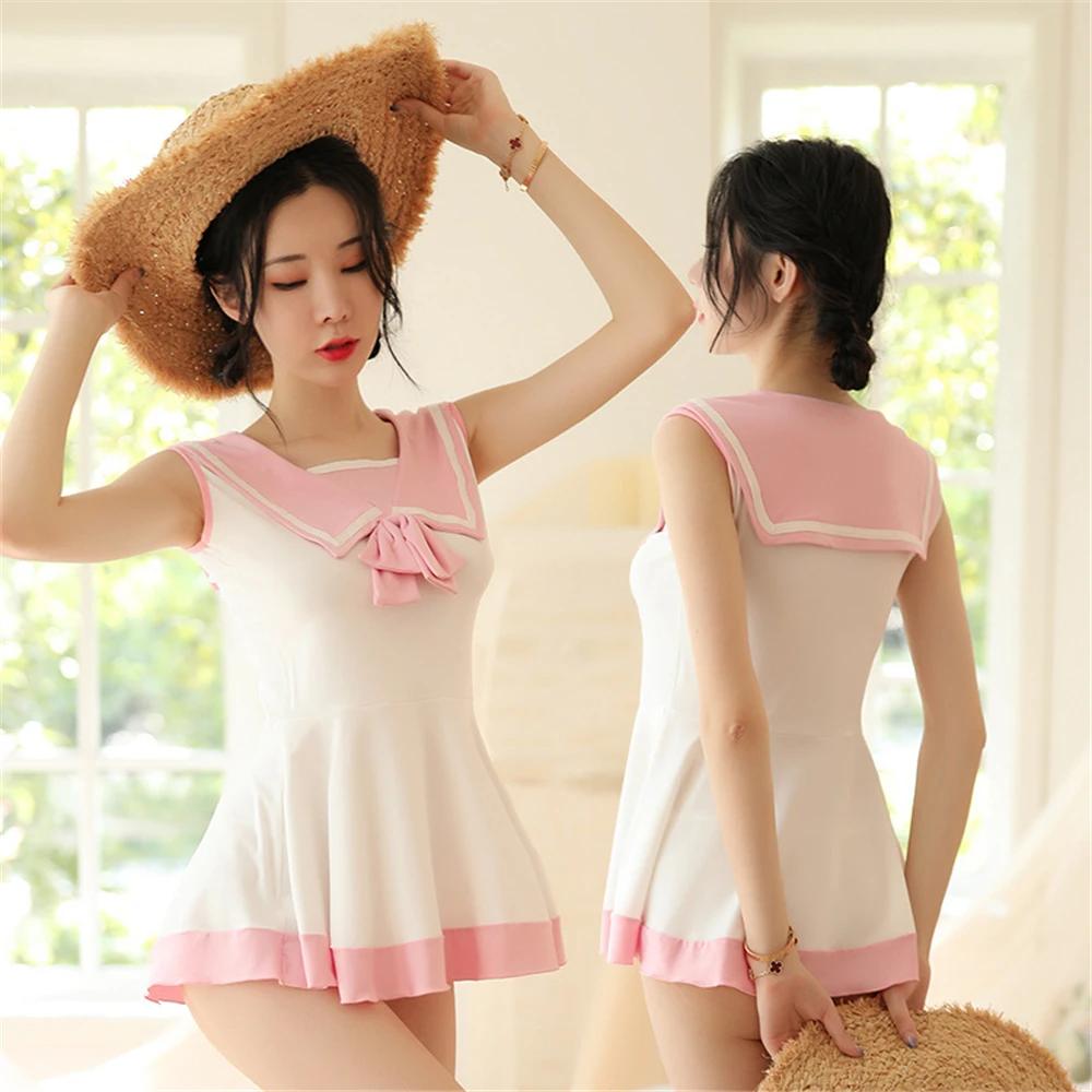 Сексуальная юбка для интима женское белье косплея школьная форма моряка