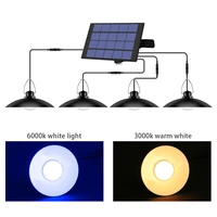 2021 new 1234 head solar pendant light outdoor indoor solar lamp with line warm whitewhite lighting for camping garden yard