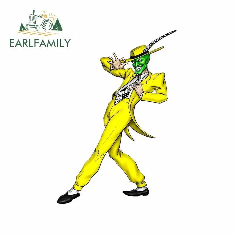 EARLFAMILY 13 см x 9 2 для желтый костюм зеленая маска царапина на мотоцикле с защитой от