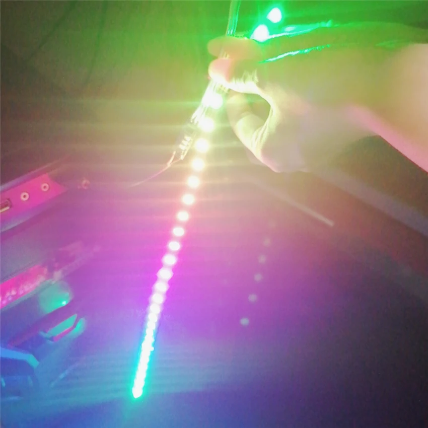 Ws2812b 5 В USB RGB Светодиодная лента 60 Светодиодный s SMD 5050 пикселей светодиодный диодный ленточный светильник HD tv Настольный ПК подсветка экрана 0,5 м 1 м 2 м 3 м 4 м 5 м