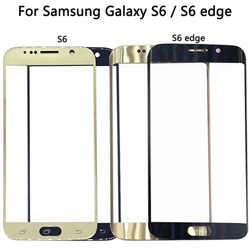 S6 G920 полный корпус для Samsung Galaxy Edge G925 крышка аккумулятора средняя рамка сенсорное