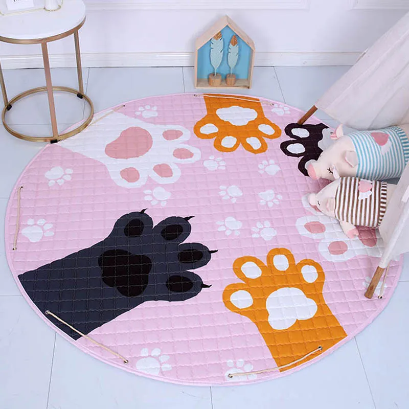 Круглый детский игровой коврик диаметр 150 см мультяшный компьютерное кресло