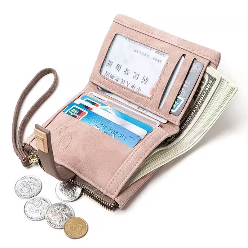 Дамский маленький кошелек чехол на молнии для карт высококачественные женские