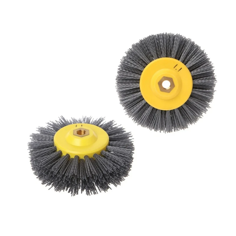 1 шт нейлоновая абразивная проволочная полировальная щетка колесо для