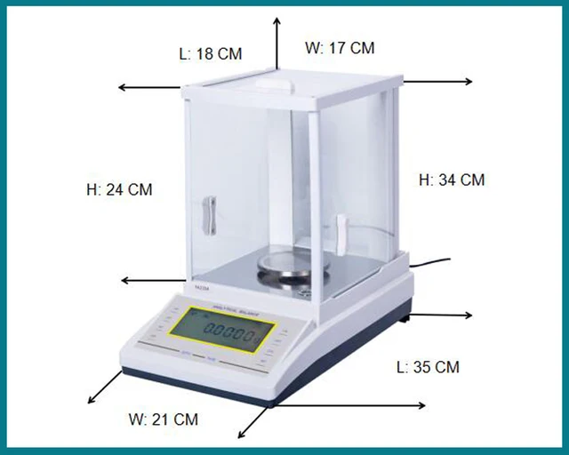 0.0001g 100g 120g 200g 220g 300g 0.1mg Analysis Scale Milligram Weight  Magnetic Laboratory Precision