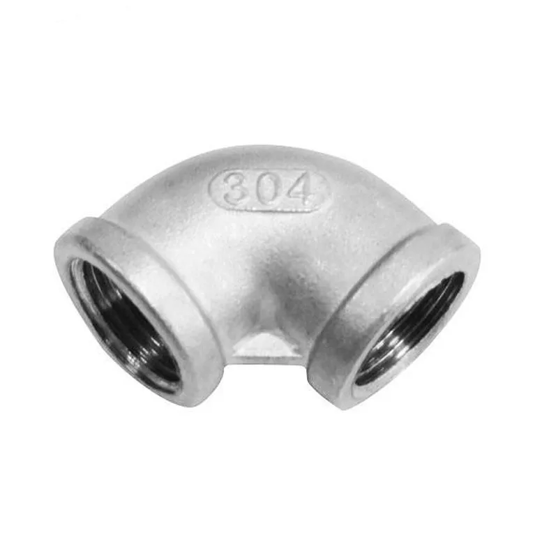 

1/4" Elbow 90 Degree Angled Female*Female Stainless Steel SS 304 F/F Threaded Pipe Fittings