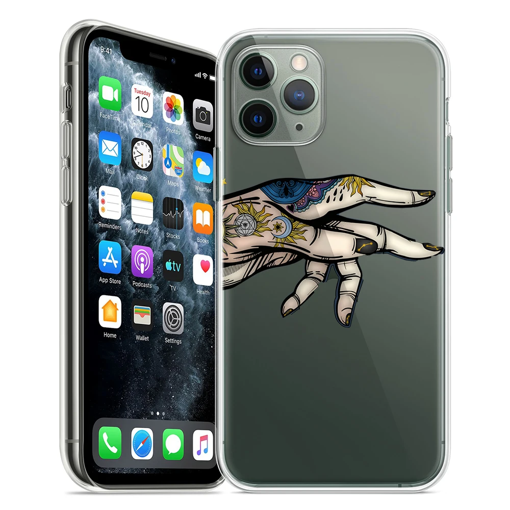 

For iPhone 11 Pro Max Case 12 Mini X Xs XR SE 2020 SE2 8 7 6s Plus Fashion Cool Soft Transparent Clear Cover