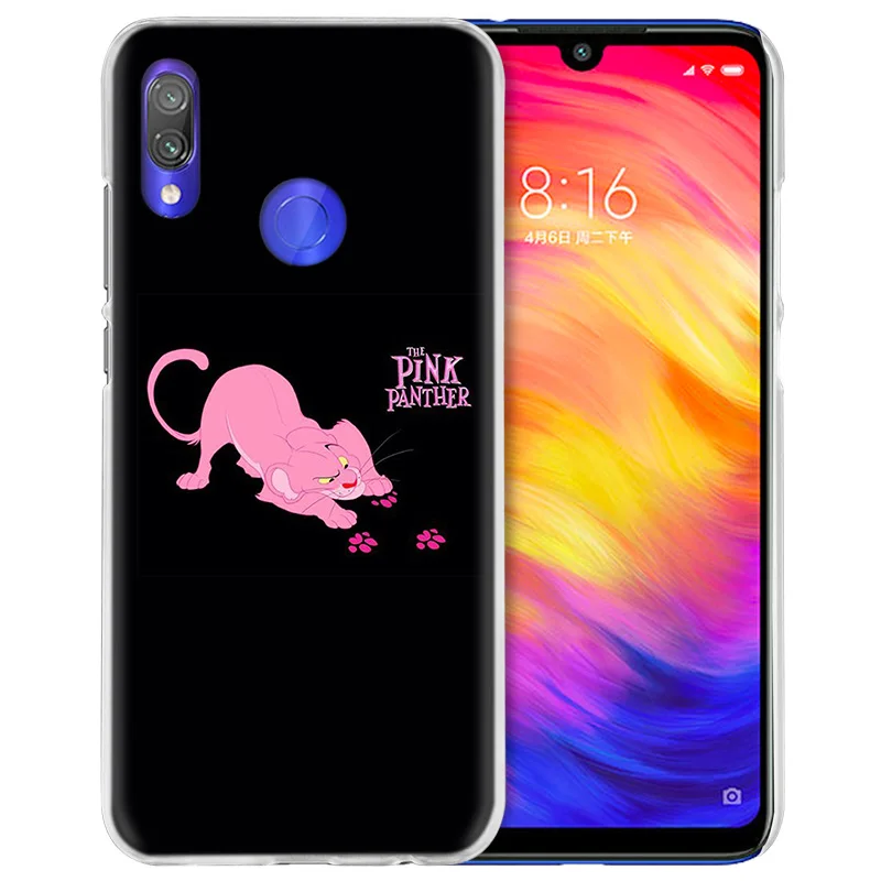 Чехол для Xiaomi Redmi Note 7 7A фотоаппаратов моментальной печати 7S 6 6A 5 Y3 K20 mi 8 до 9 лет CC9 CC9E A1 A2 A3 играть F1 Lite Pro Plus Корея Розовая пантера с рисунком из мультфильмов