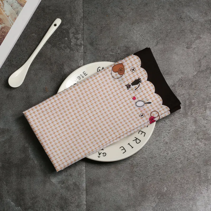 Handkerchiefs Women Kawaii Simple Classic Pocket Square Floral Printed Elegant Vintage Leisure Fashion Womens Chic New Females - Цвет: 20