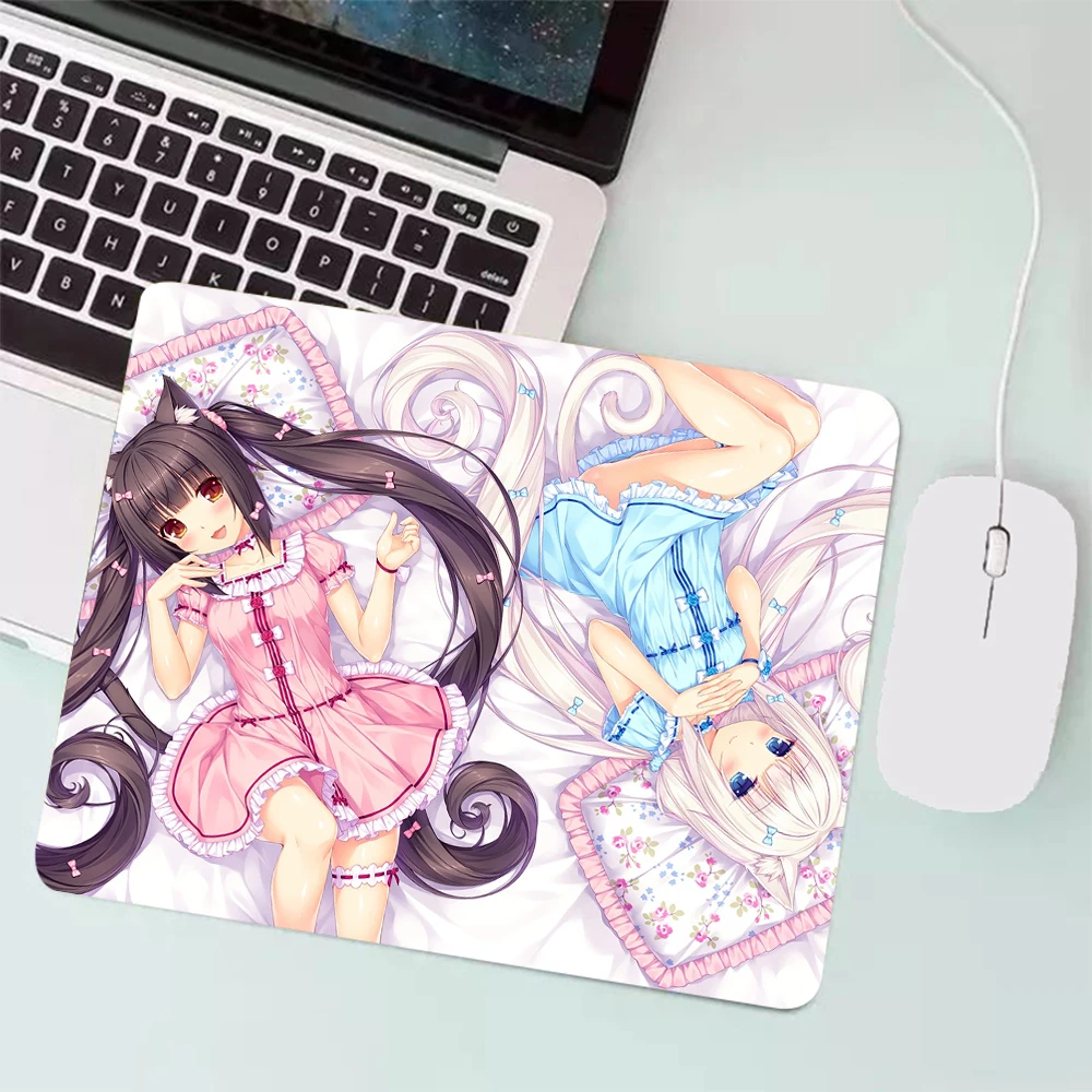

Небольшой Игровой Коврик для мыши Chocola Nekopara, игровой коврик для клавиатуры и мыши, компьютерный коврик для мыши, коврик для ноутбука, Аниме К...