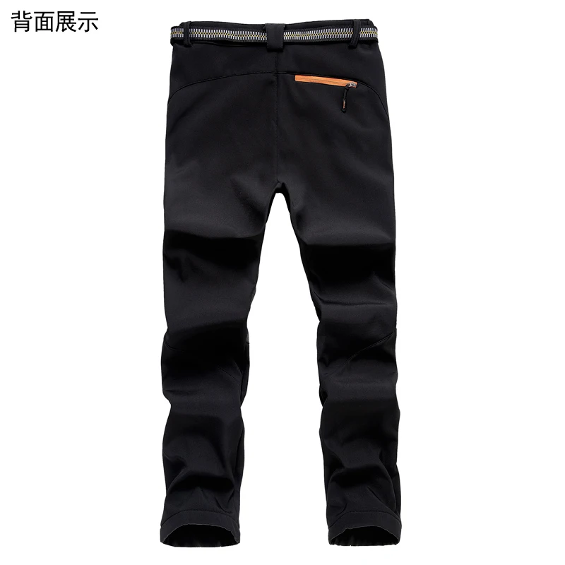 

Men's Winter Warm Thicken Softshell Trousers Waterproof Fleece Pants for Outdoor Sports Hunting Trekking Skiing Mountaineering