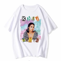 summer kali uchis tops streetwear print women tops t shirt lady casual tops basis o collar short sleeved t shirt girldrop ship