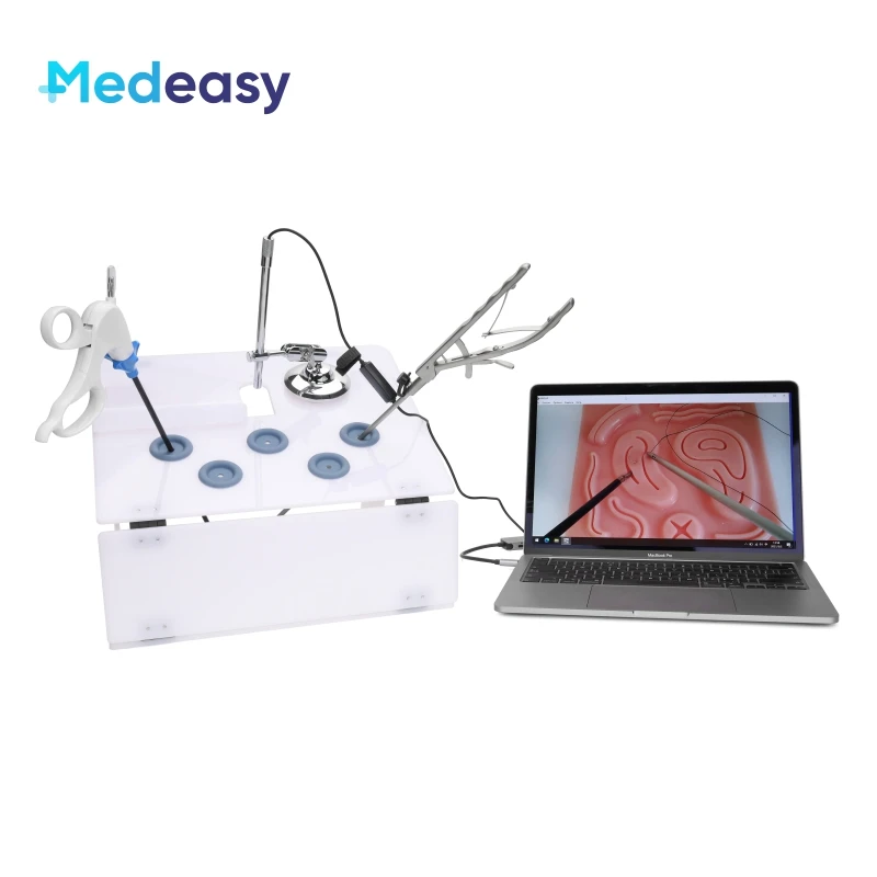 Laparoscopy Surgery Training Box Laparoscopic Simulator Trainer with/without 0 Degree HD Camera