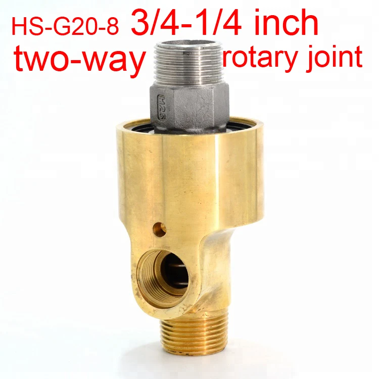 

DN20 To DN8 3/4-1/4 Inch 2 Way Rotating Joint Two Direction Rotary Joint Water Air Oil Union Swivel Coupling Rotation Fitting