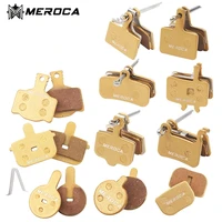 meroca 1 pair bicycle metallic disc brake pads iamok for mtb mountain bike shimano xtr m355 xt bb7 bb5 copper based metal