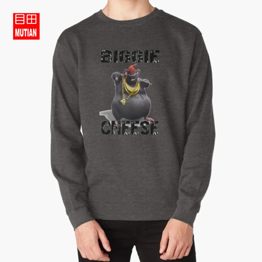 Не возражайте, если Biggie Cheese соединяется толстовки с капюшоном barnyard sadboy эстетический biggie cheese dank meme ratouille - Цвет: darkgrey-sweatshirt