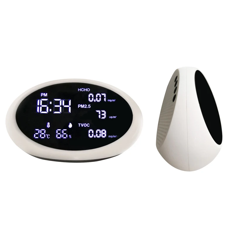 Монитор качества воздуха для помещений и улицы PM2.5/ HCHO/TVOC тестер температуры