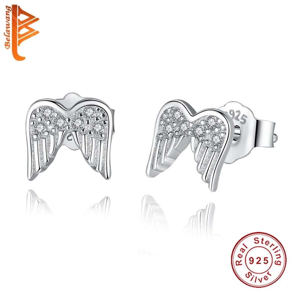 Романтические серьги гвоздики из стерлингового серебра 925 пробы со сверкающими