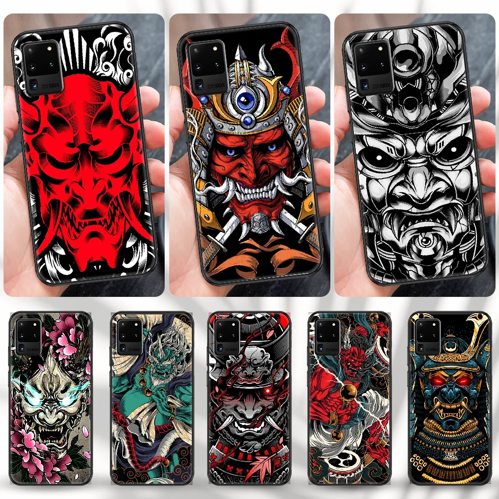 Японская Маска самурая Hannya чехол для телефона Samsung Galaxy Note 4 8 9 10 20 S8 S9 S10 S10E S20 Plus UITRA