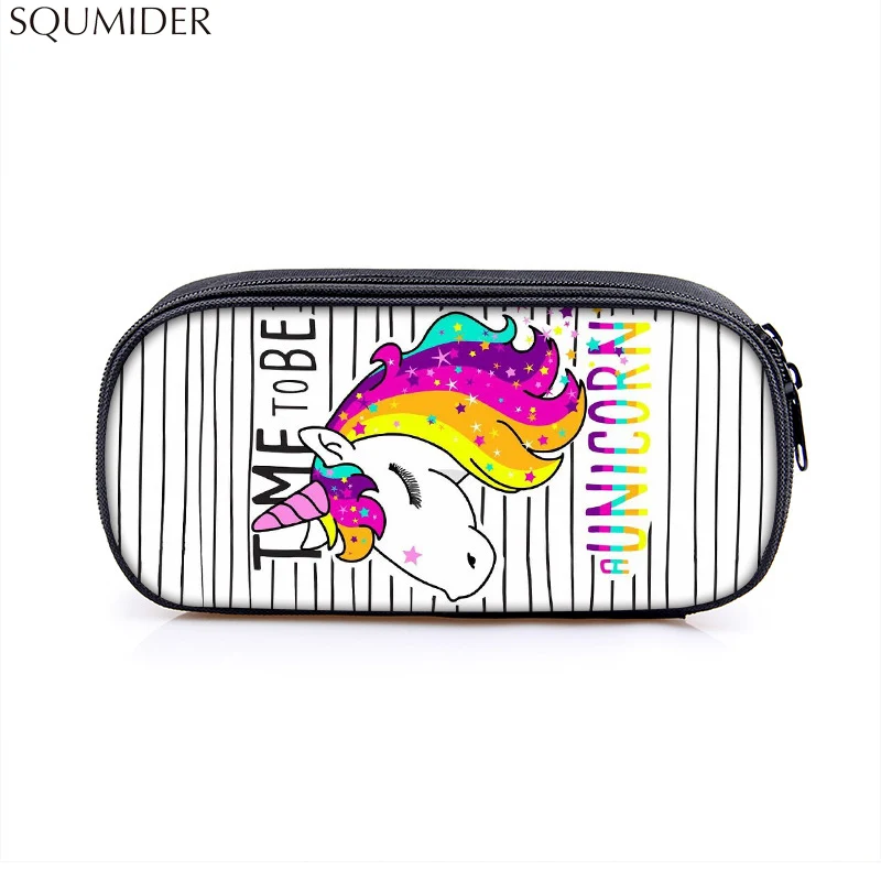 

Unicorn pencil case cartoon cute stationery box school Pencil cases gifts for kids student pen case Cartoons big pen bag Kawaii