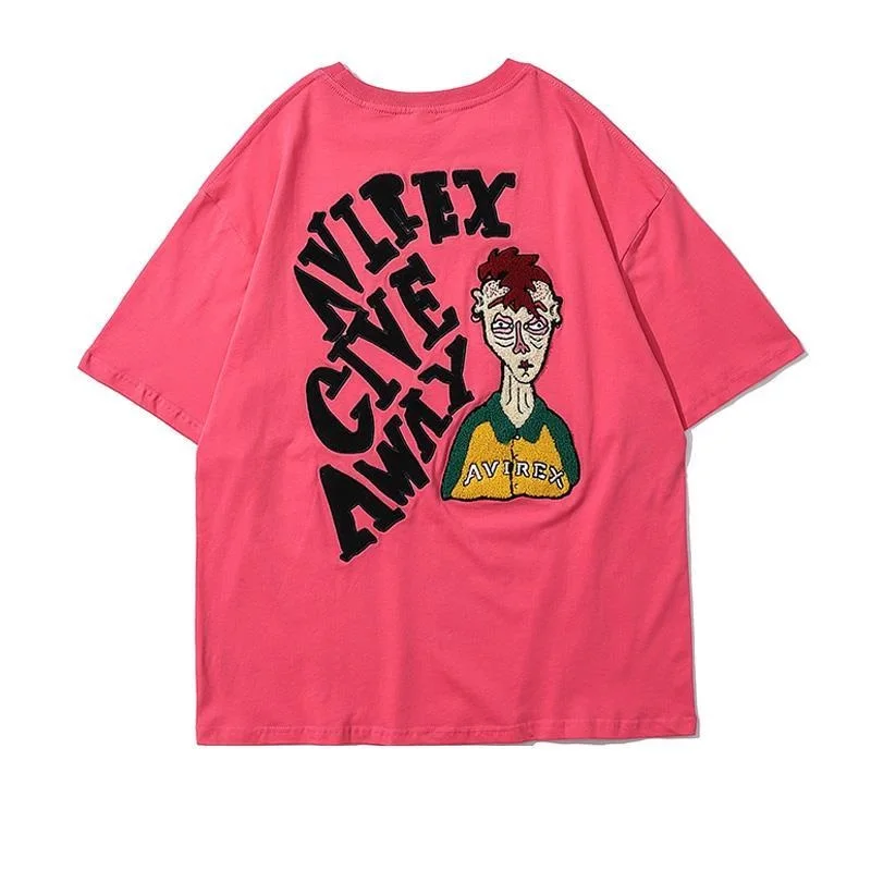 

Design Funny Cartoon Character Print Short Sleeve T-shirt Oversized Lovers Tops Tees Fashion Men Tshirts Women Graphic T Shirt