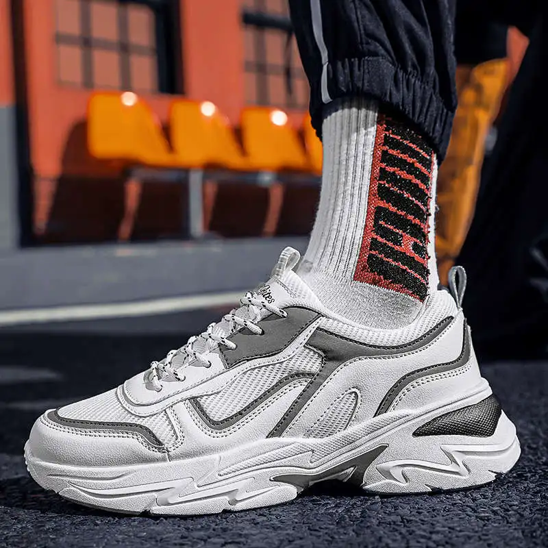 

Sheos Sport Shoes Man 36-46 Running Shoes Husband Spotr Sports Shoes Summer Man High Heels Children Sneakers Vulcanized Tennis