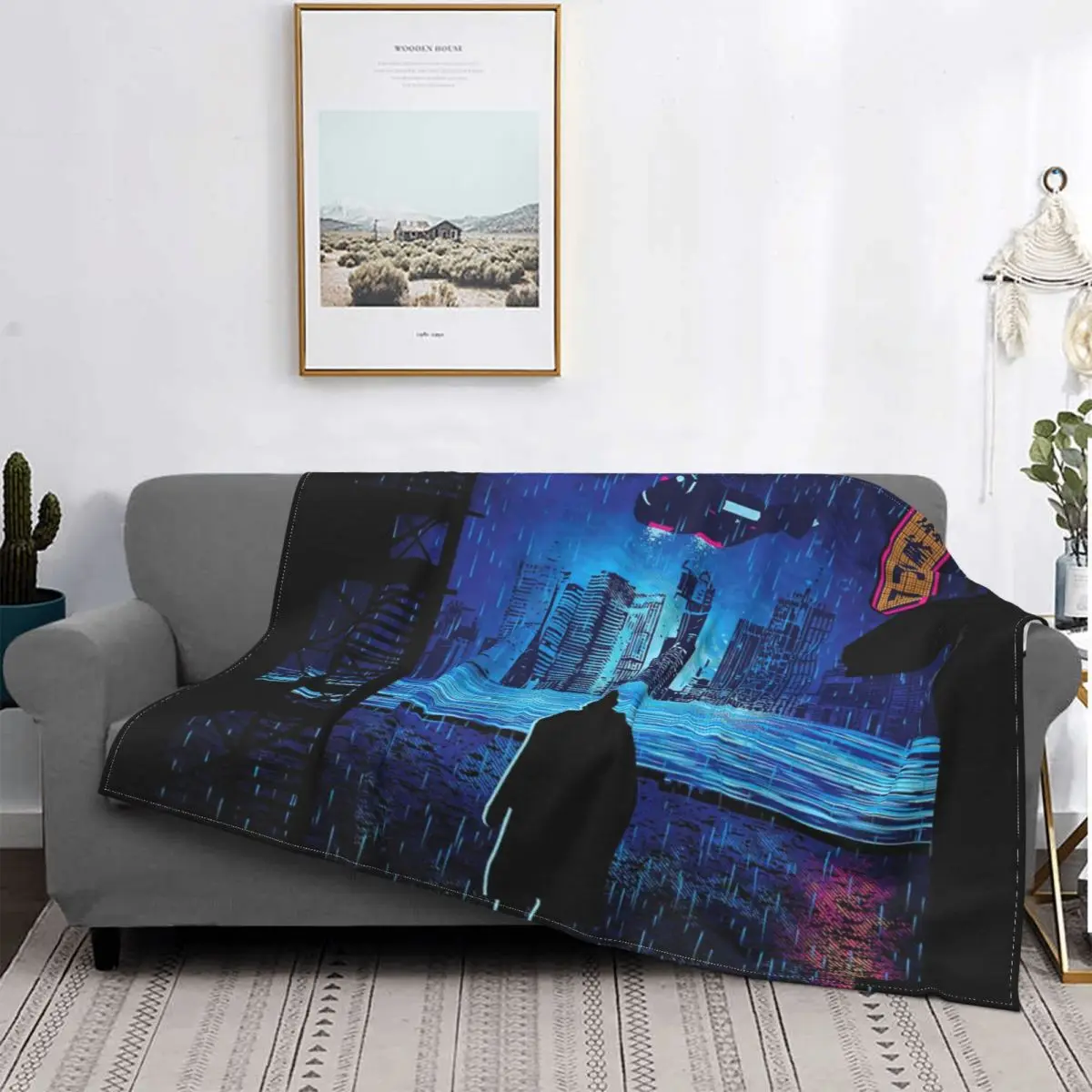 

Dystoian World-manta a cuadros para cama, cobertor de forro polar, ropa de cama y fundas para sof's