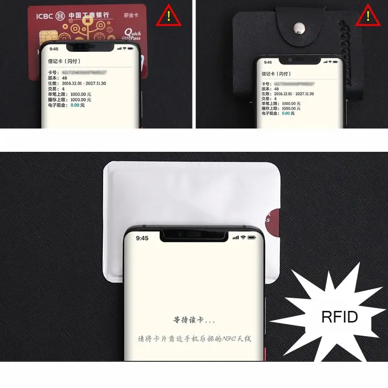 10 шт. алюминиевый антиrfid считыватель банк держатель для кредитных карт Защита Rfid считыватель карт металлический держатель для кредитных карт