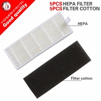 high quality 5pcs sponge5pcs filters for ilife robot replacement for chuwi ilife a4 a4s a6 robot vacuum cleaner hepa filter