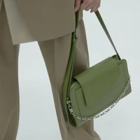 luxury brand chain shoulder underarm bag trendy leather small square bag design messenger handbags black quality crossbody bags