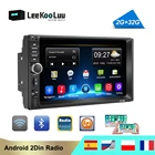 Автомагнитола LeeKooLuu 2DIN, 7 дюймов, HD, Android, GPS-навигация, Wi-Fi, MirrorLink, FM, стерео, MP5, видео, центральный мультимедийный плеер