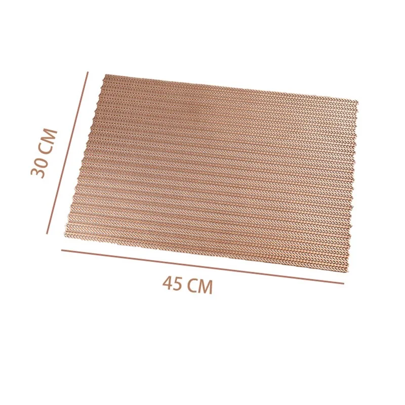 30*45 см цвета: золотистый Серебристый Прямоугольник коврики обеденные стол