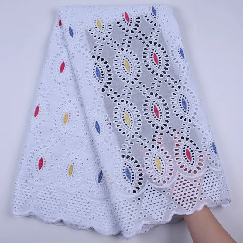 New Arrivals Pure White Dubai Lace African Nigerian Dry Eyelet Swiss Voile In Switzerland Healthy Skin Everyone A1721 | Дом и сад