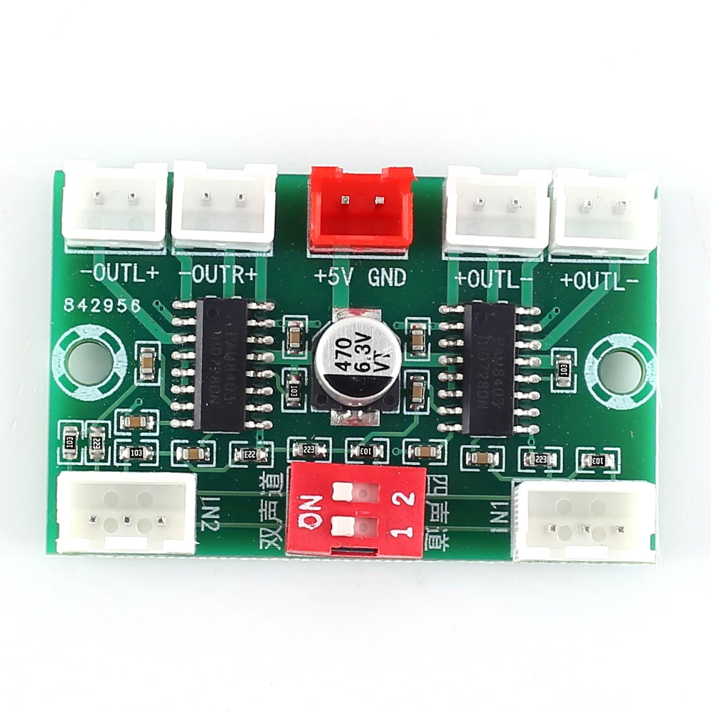 Плата цифрового усилителя мощности PAM8403 4-канальный аудиовыход 3 Вт * 4 5 В блок