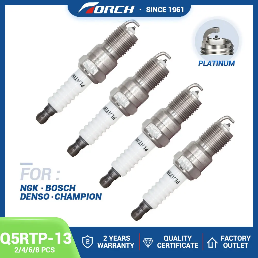 

2pcs/lot China Original Platinum Spark Plugs Torch Q5RTP-13 Powerful Energy