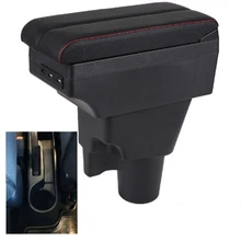 For Kia Picanto Armrest Box For Kia Picanto 3X-Line interior Retrofit parts car accessories Storage box car armrest No punching