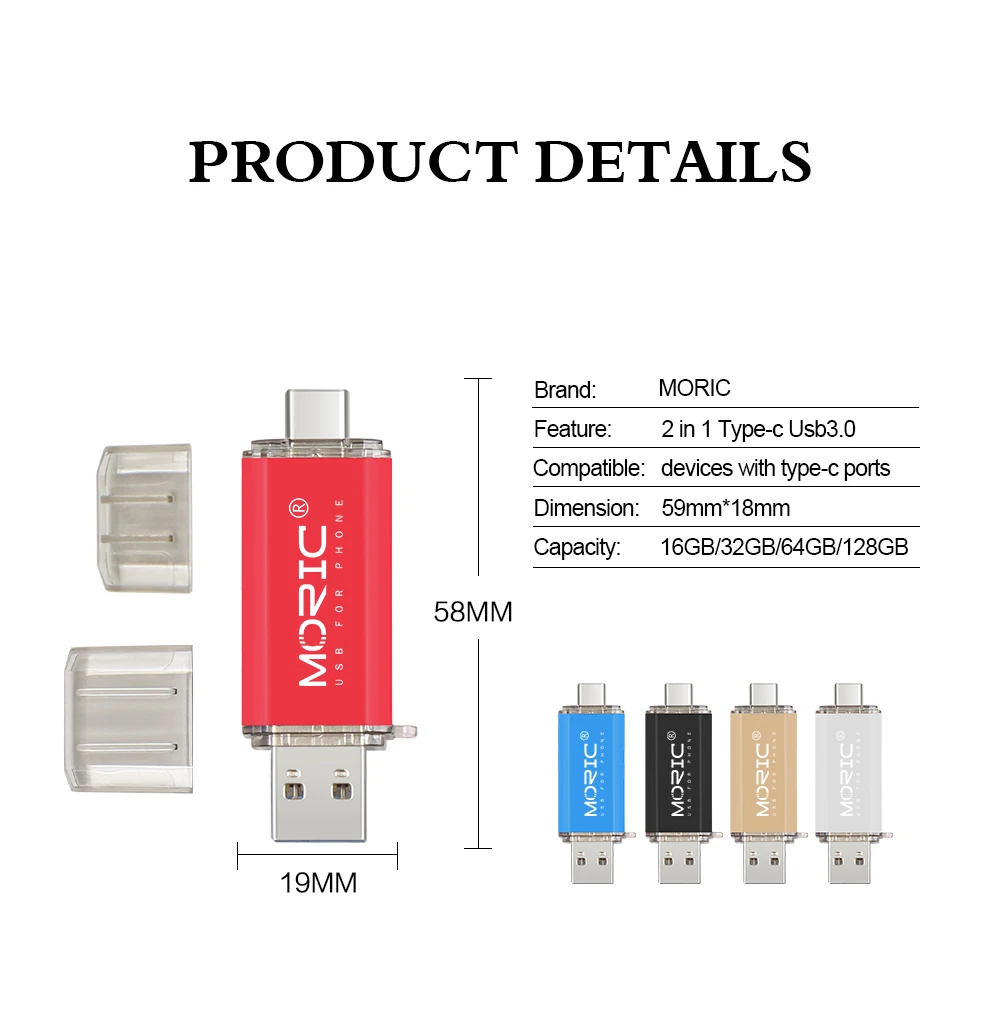 Лидер продаж, Usb флеш-накопитель OTG, Тип C, 128 ГБ, 64 ГБ, 32 ГБ, 16 ГБ, USB флеш-накопитель 3,0, высокоскоростной флеш-накопитель для устройств type-C