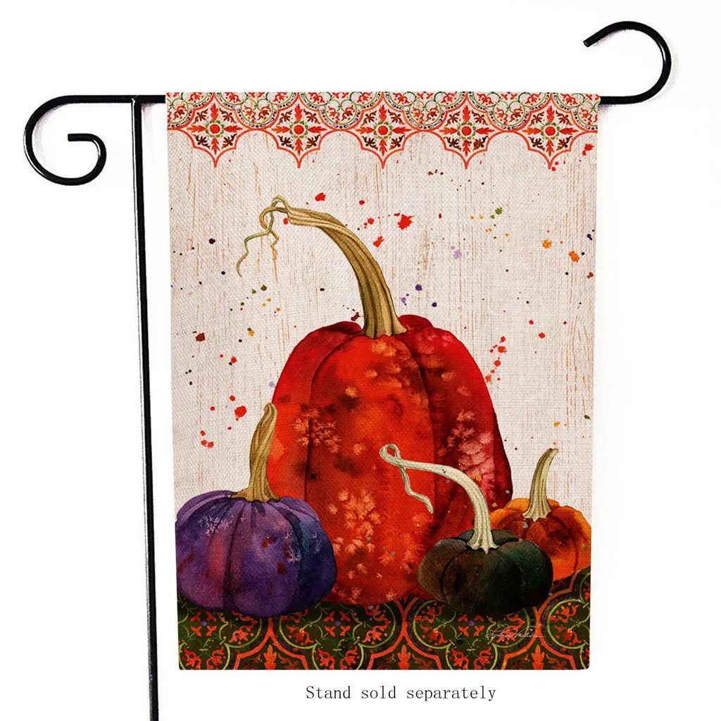 Сезонные садовые флаги двухсторонние праздничные декоративные газон флаг для