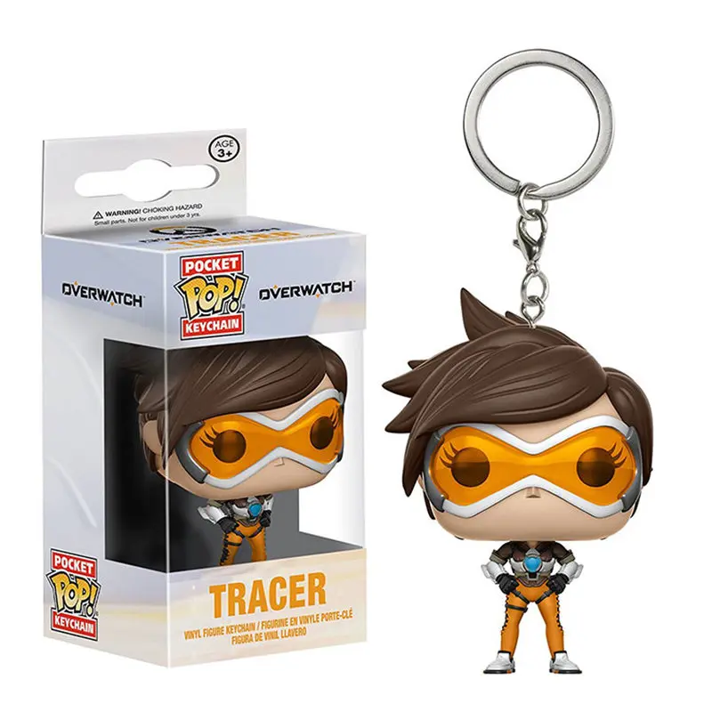 FUNKO POP над костюм для косплея трэйсер и жнец Карманный Брелок Виниловая фигурка