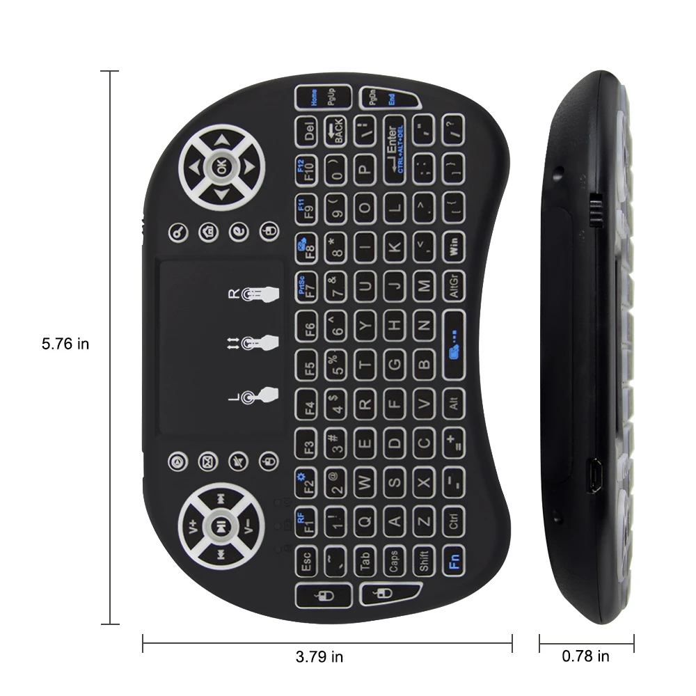 Беспроводная клавиатура Keybord Backli ультра тонкая компьютерная Мини Портативная