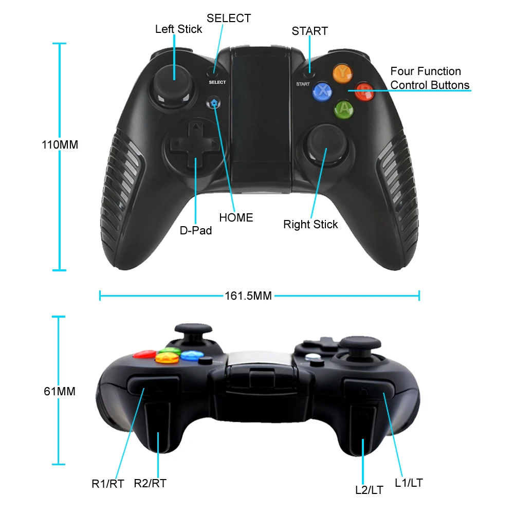 Беспроводной Bluetooth V4.0 Android/IOS джойстик игровой контроллер для Мобильный телефон с
